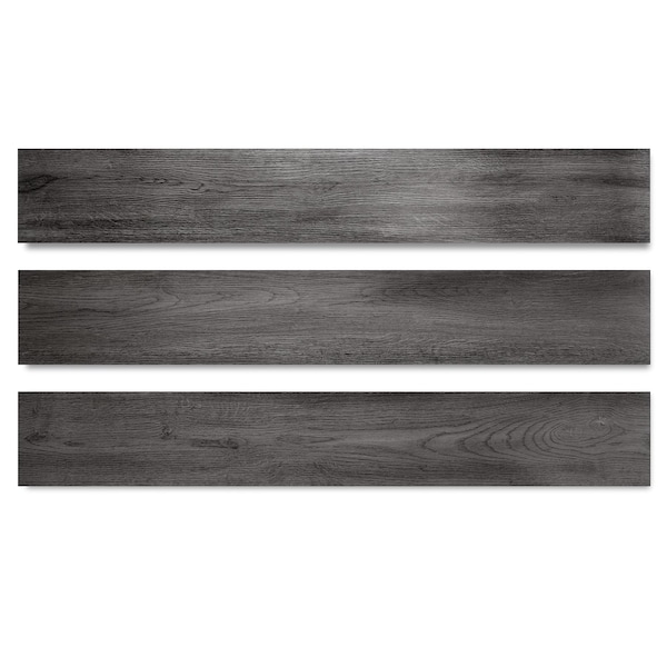 LUCIDA SURFACES, GlueCore Slate Gray 7 5/16 In. X48 In. 3mm 22MIL Glue Down Luxury Vinyl Planks , 16PK